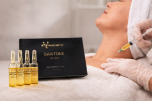 nanostetic gaintone skin firming ampoules for tightening sagging skin