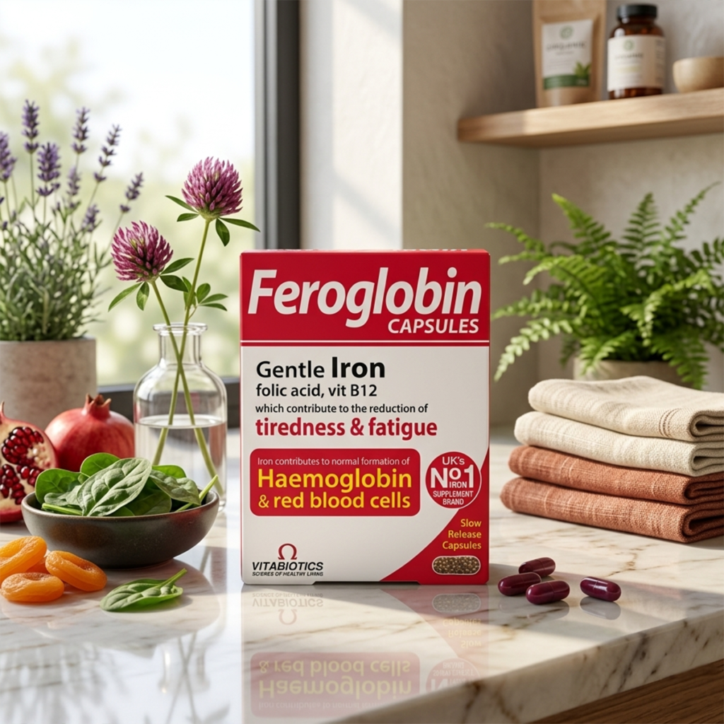 Feroglobin capsules for iron and hemoglobin support