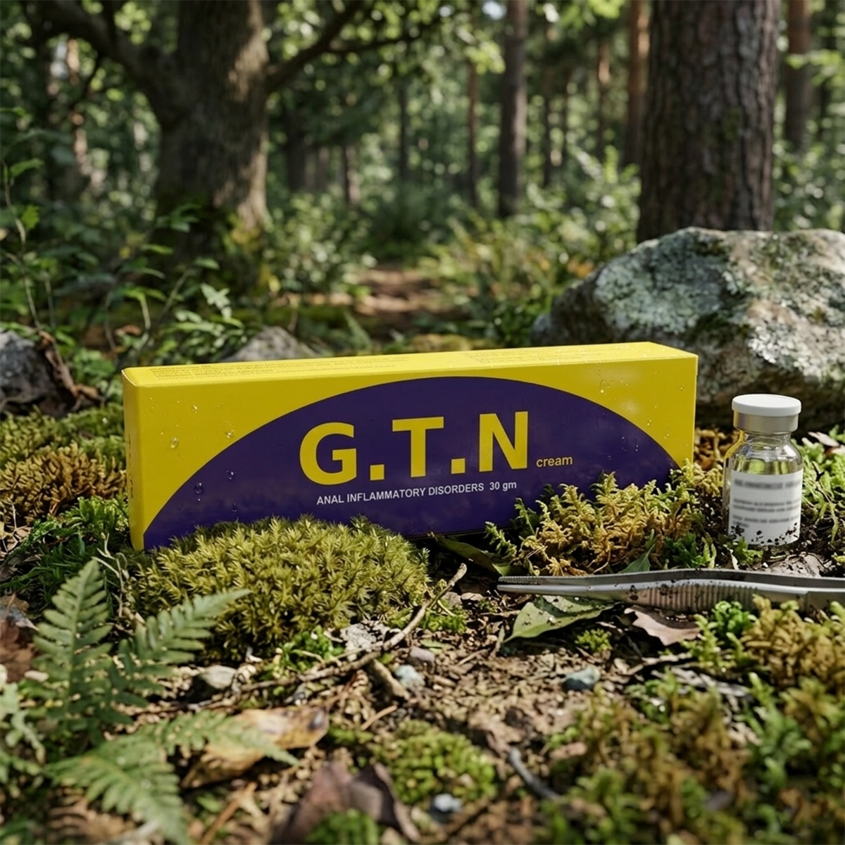 جي تي إن كريم لعلاج الشق الشرجي عبوة الكريم