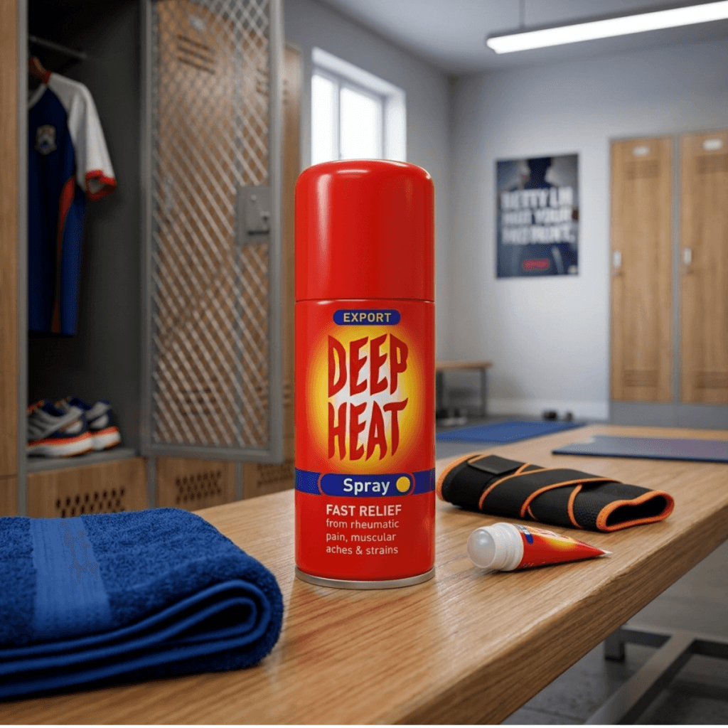 Deep Heat Spray for muscle pain relief