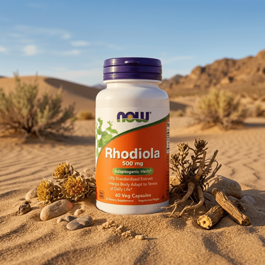 Rhodiola 500 mg capsules for energy support