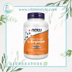 NOW L-Arginine 1000 mg front label 120 tablets amino acid supplement