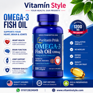 Puritan’s Pride Omega-3 Fish Oil 1200 mg 100 softgels bottleاوميجا 3