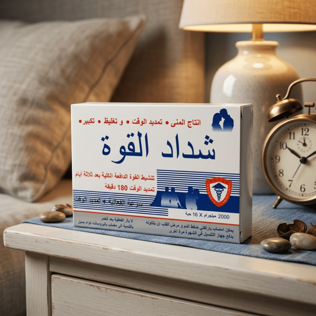 شداد القوة كبسولات عبوة المنتج
