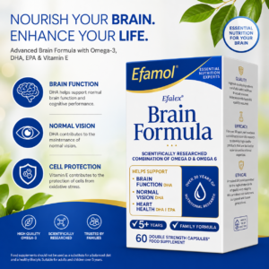 Efamol Brain Formula 60 Capsules omega brain support supplement