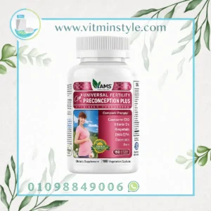 Universal Fertility Preconception Plus 180 Capsules Front View